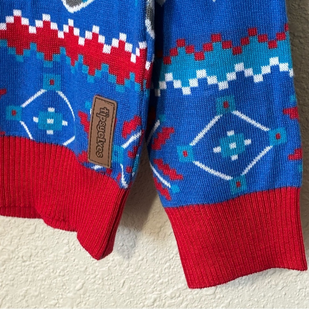 Tipsy Elves Natural Light ugly Christmas sweater. 100% acrylic. Men’s size M - Picture 3 of 8